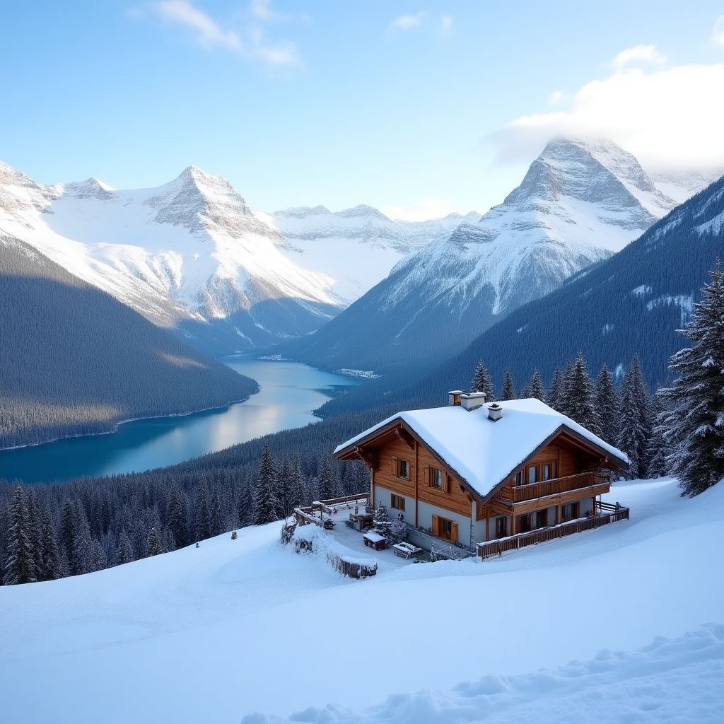 Resort ski Alpes françaises